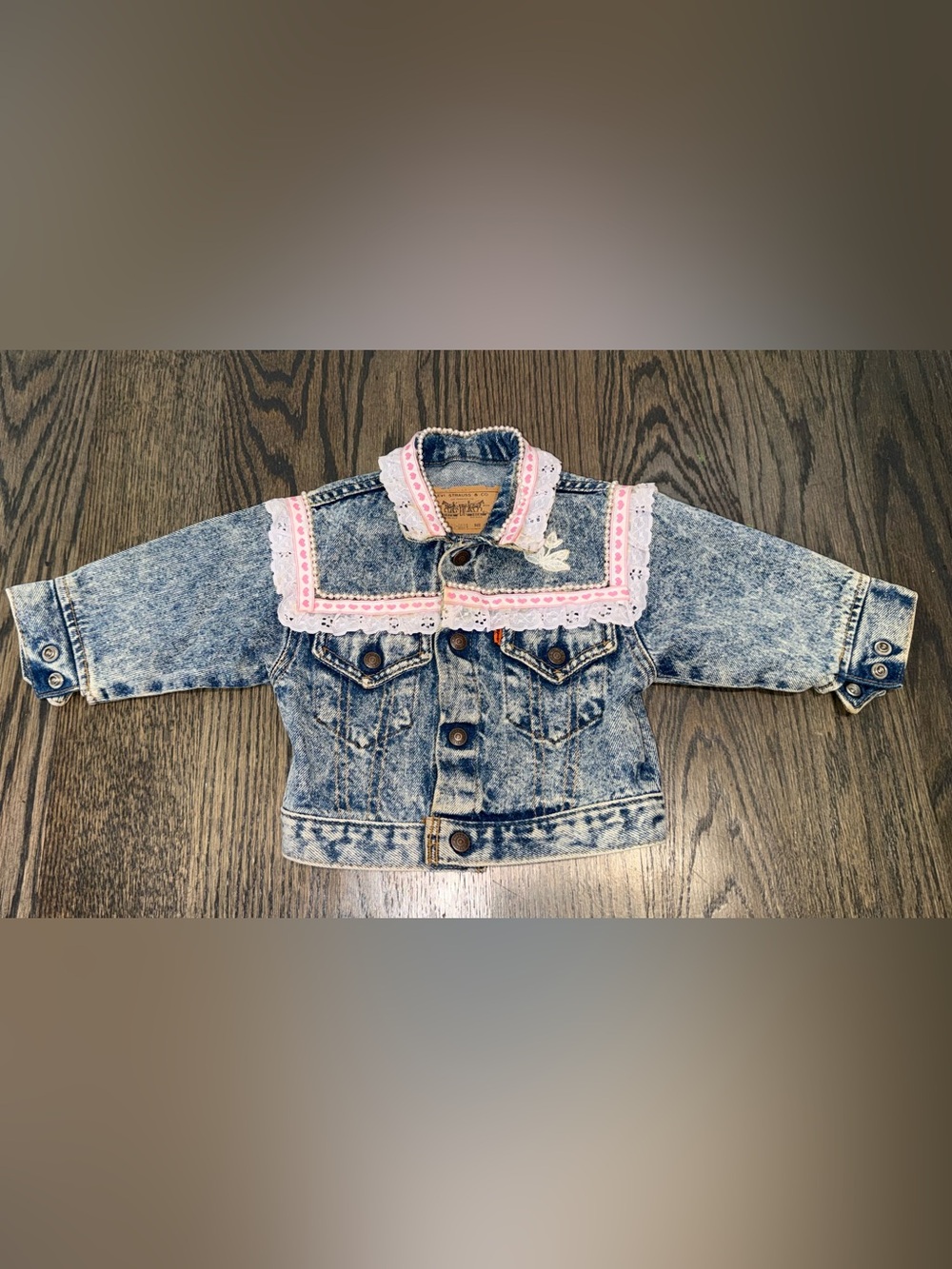 Levi’s baby vintage orange tag denim jacket size 12 months
